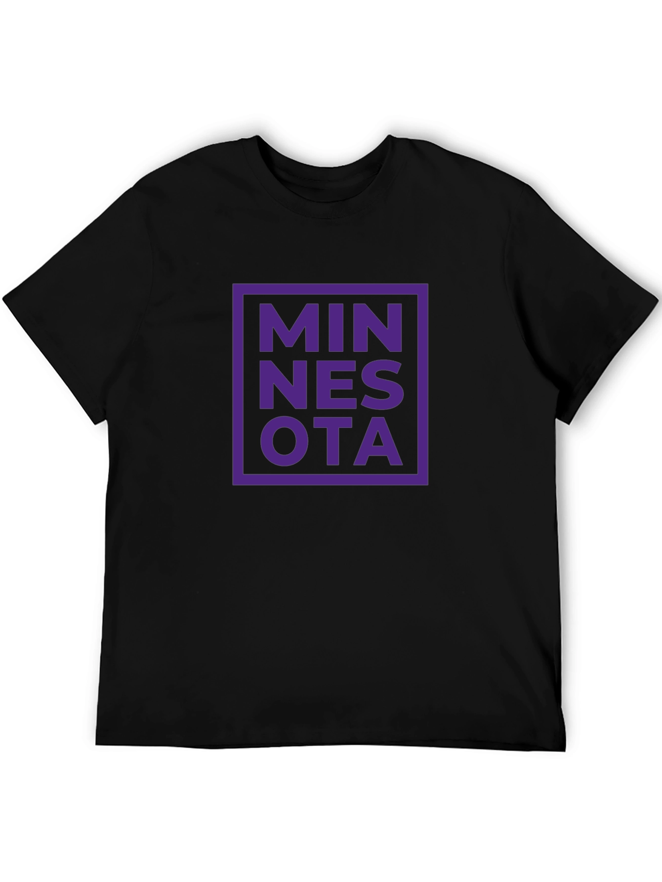 Minnesota Graphic Tee - Black Short Sleeve T-Shirt