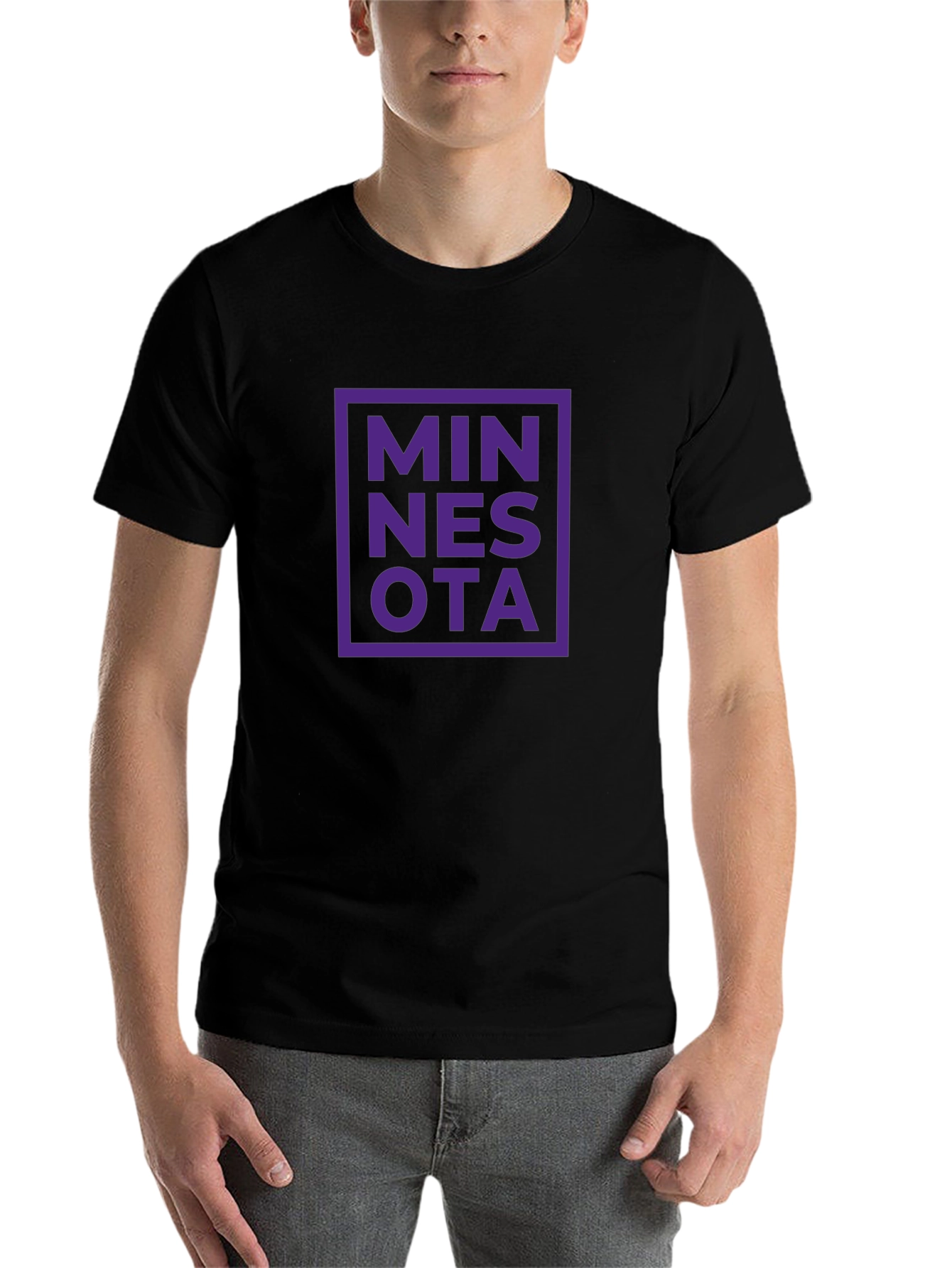 Minnesota Graphic Tee - Black Short Sleeve T-Shirt