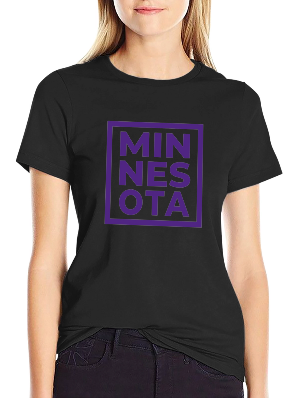 Minnesota Graphic Tee - Black Short Sleeve T-Shirt