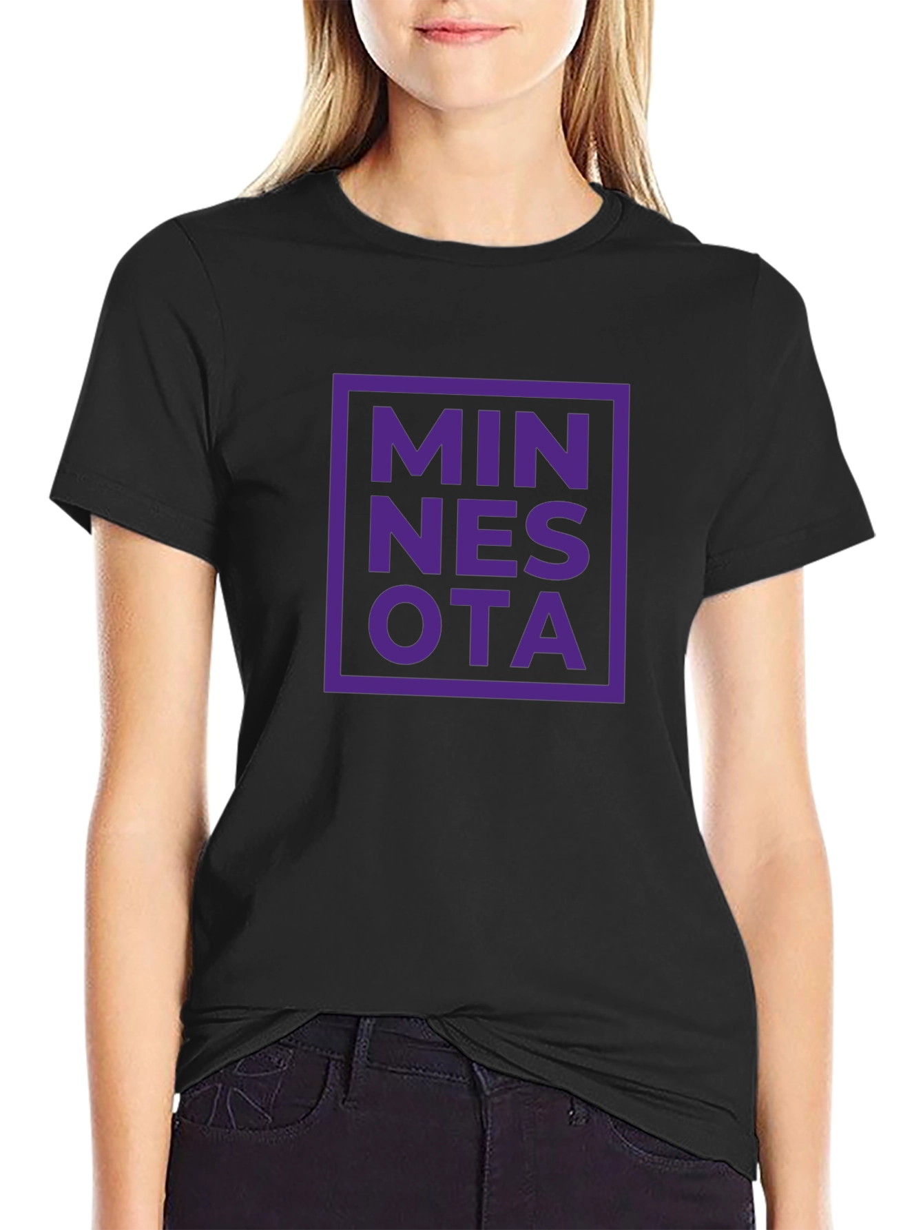 Minnesota Graphic Tee - Black Short Sleeve T-Shirt