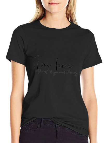 Im Fine T-Shirt - Unisex Black Tee