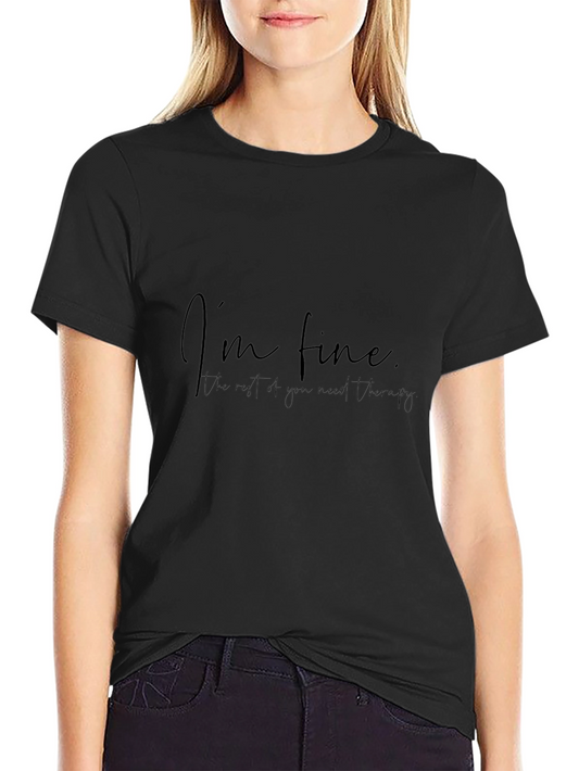 Im Fine T-Shirt - Unisex Black Tee