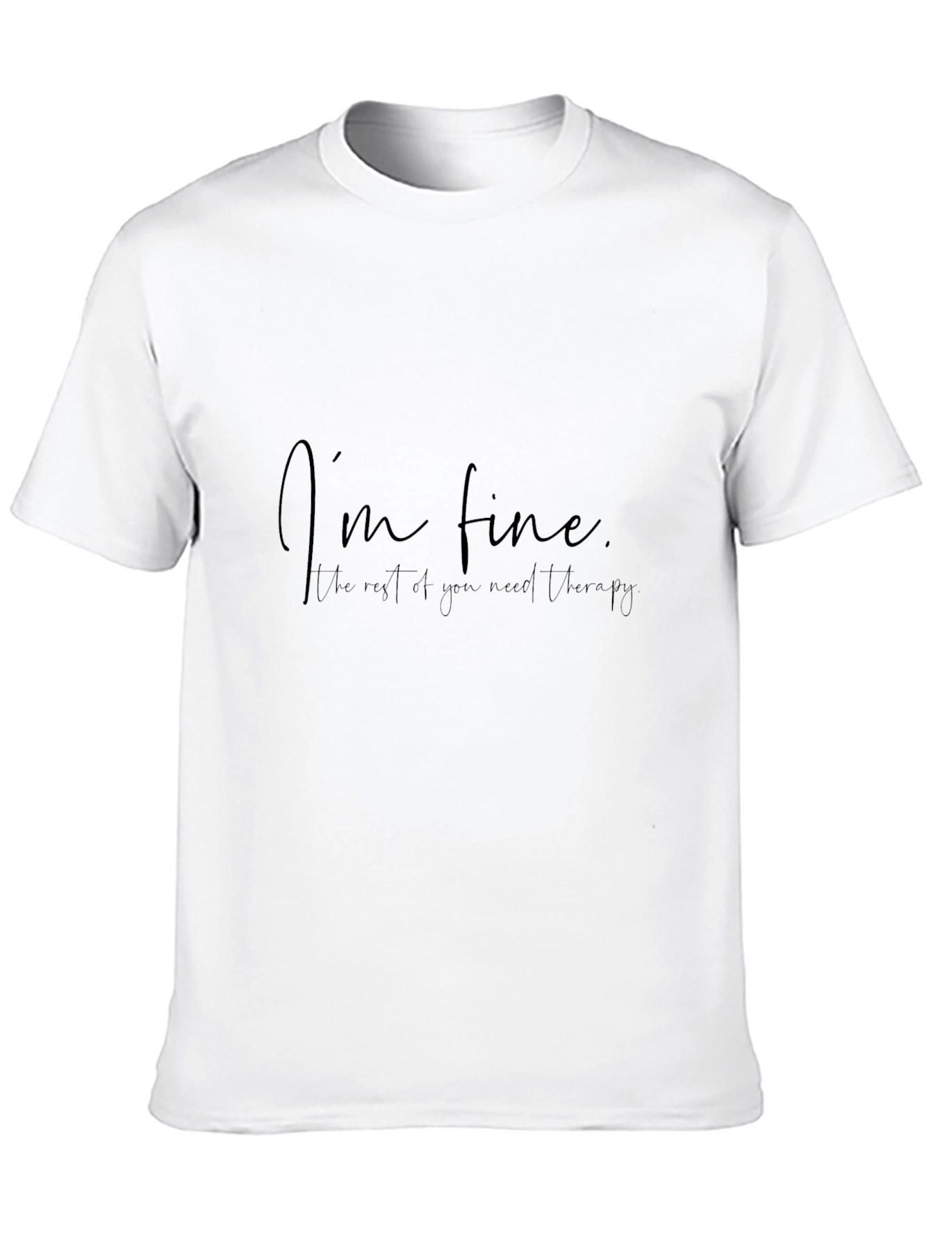 Im Fine T-Shirt - Unisex Black Tee