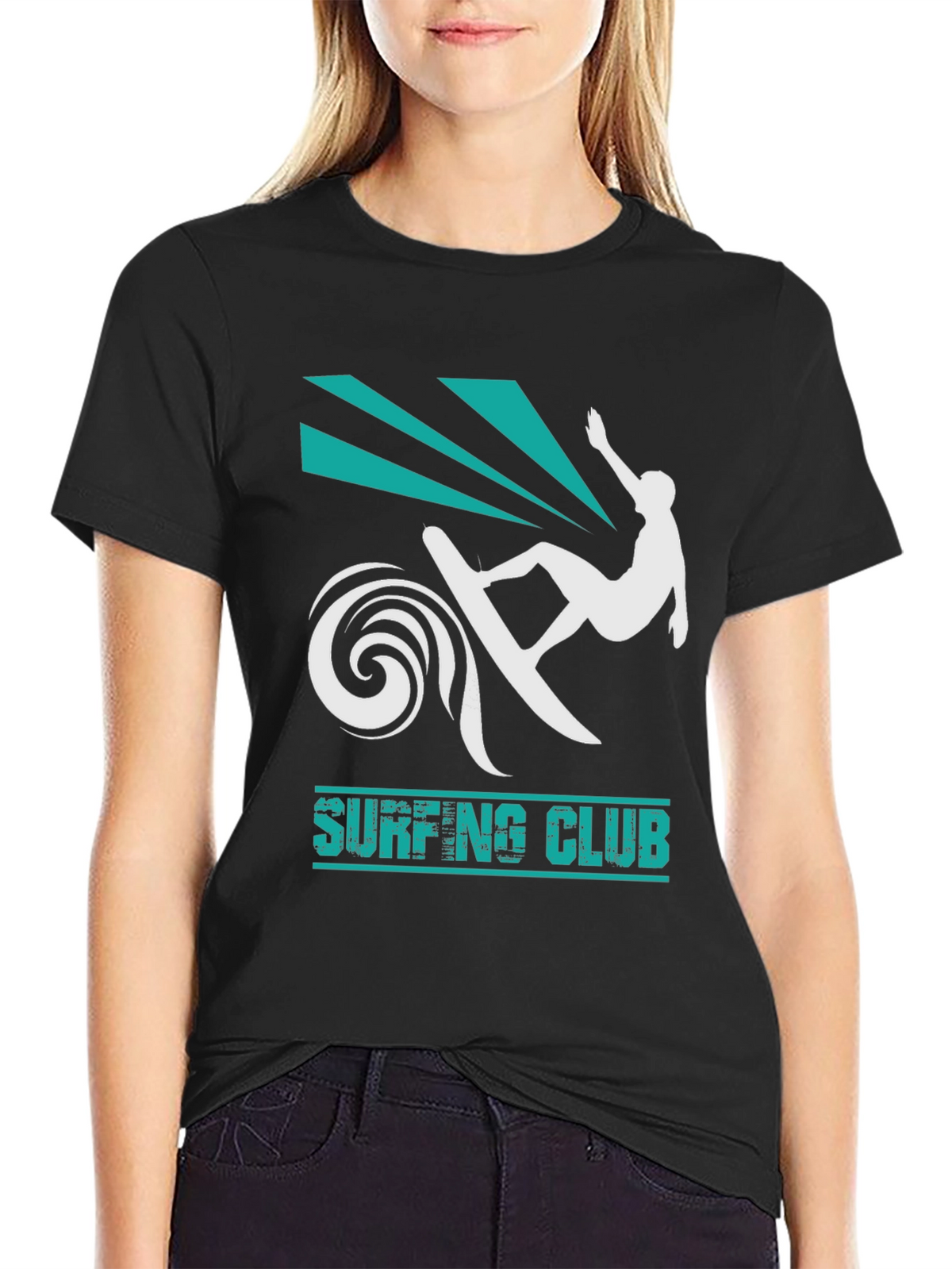 Surfing Club Black T-Shirt