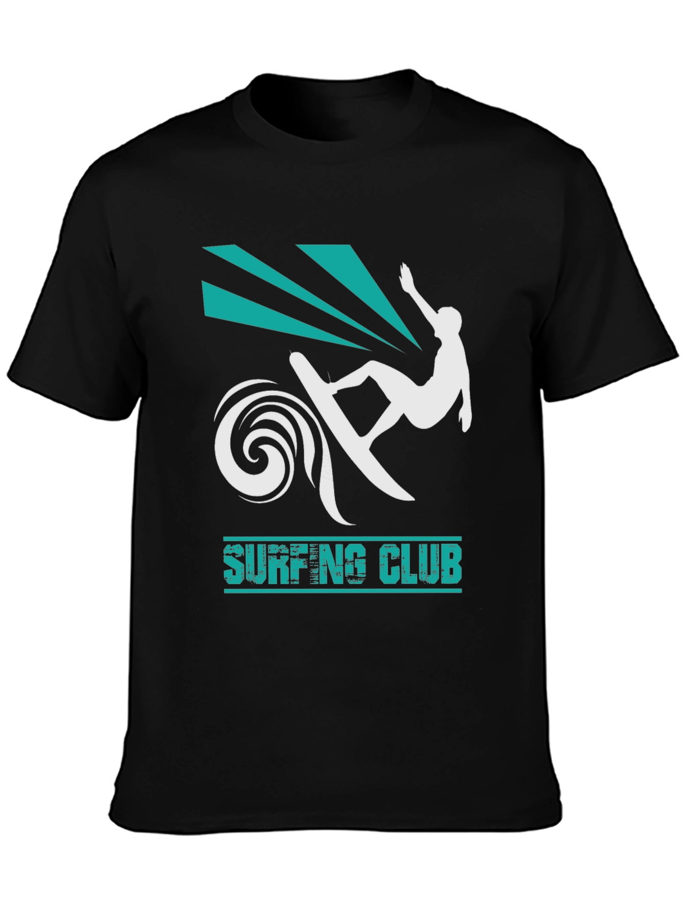 Surfing Club Black T-Shirt
