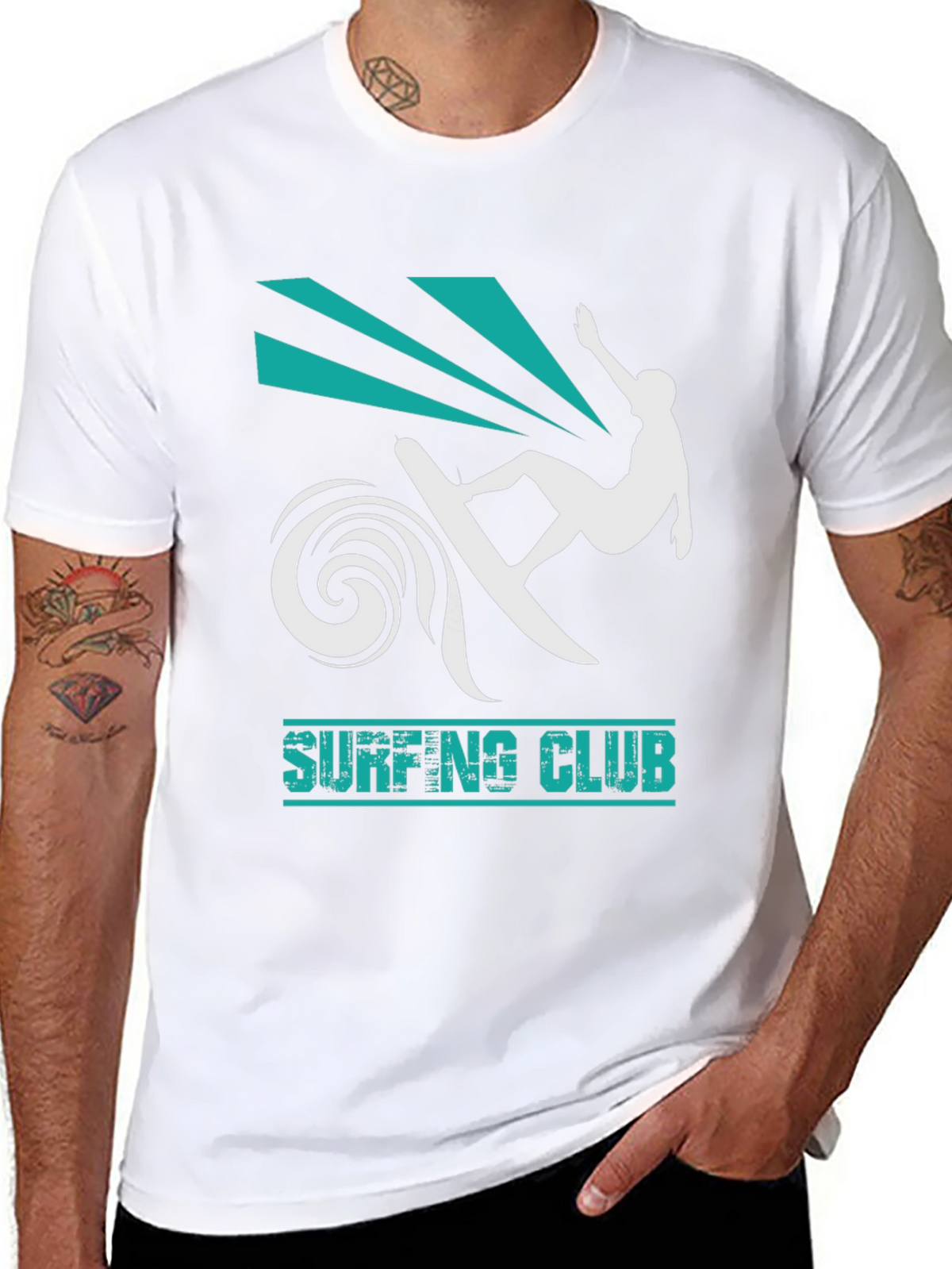 Surfing Club Black T-Shirt