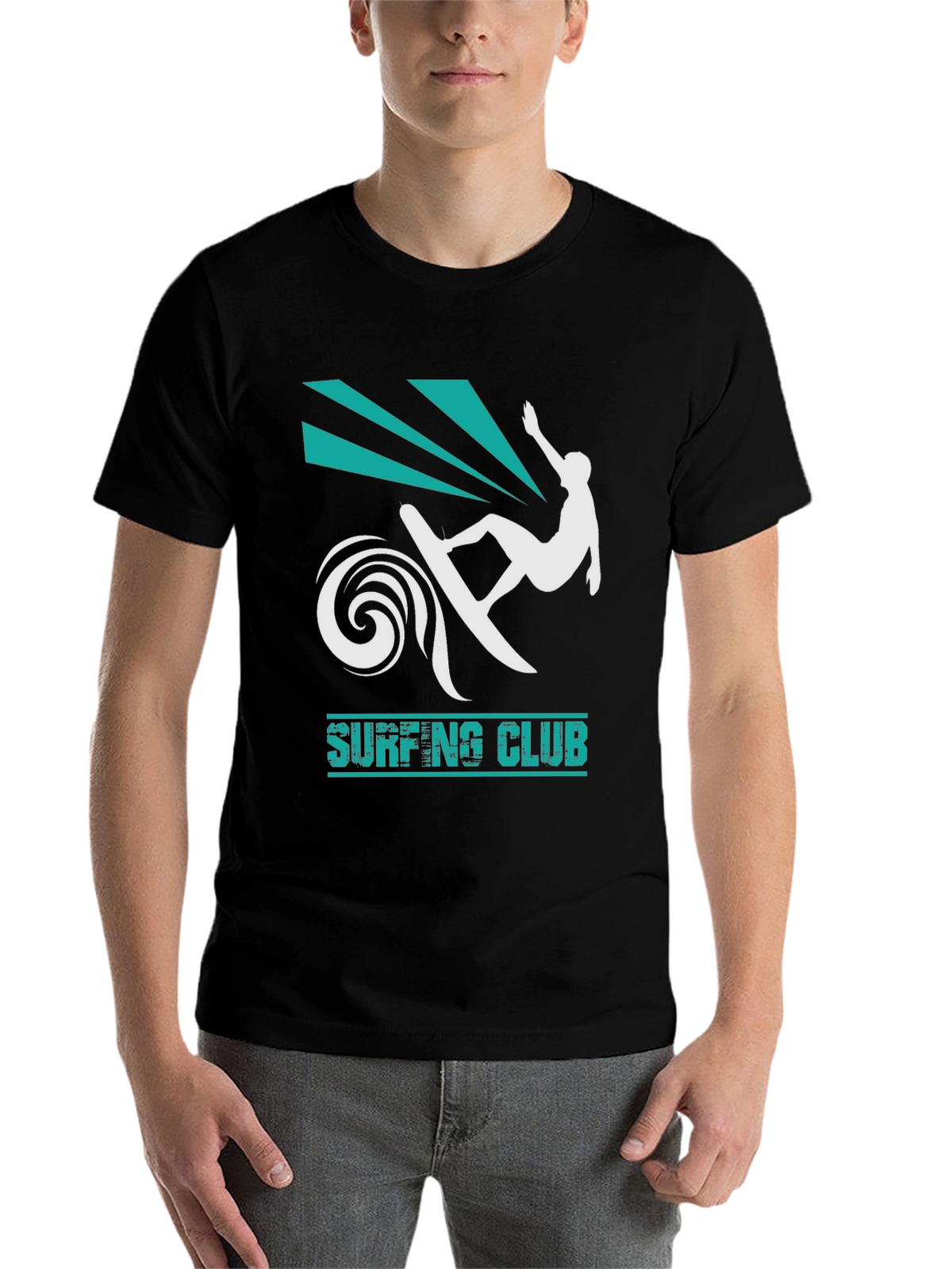 Surfing Club Black T-Shirt