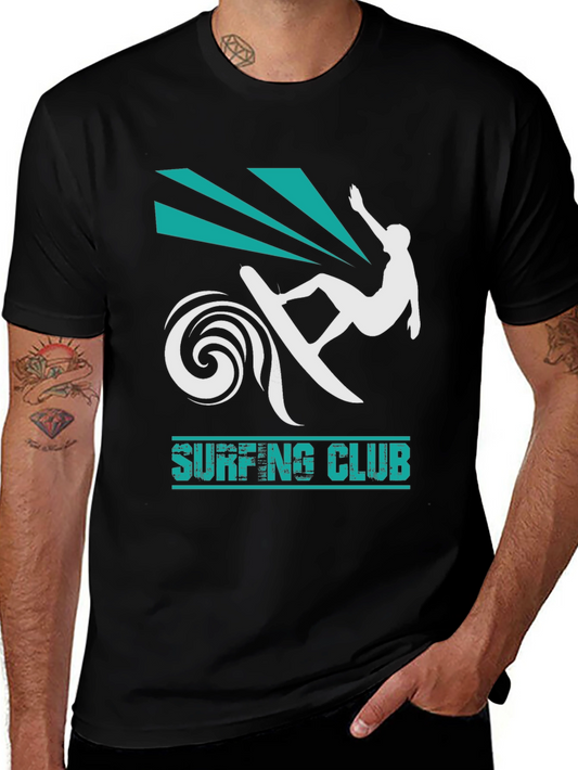 Surfing Club Black T-Shirt