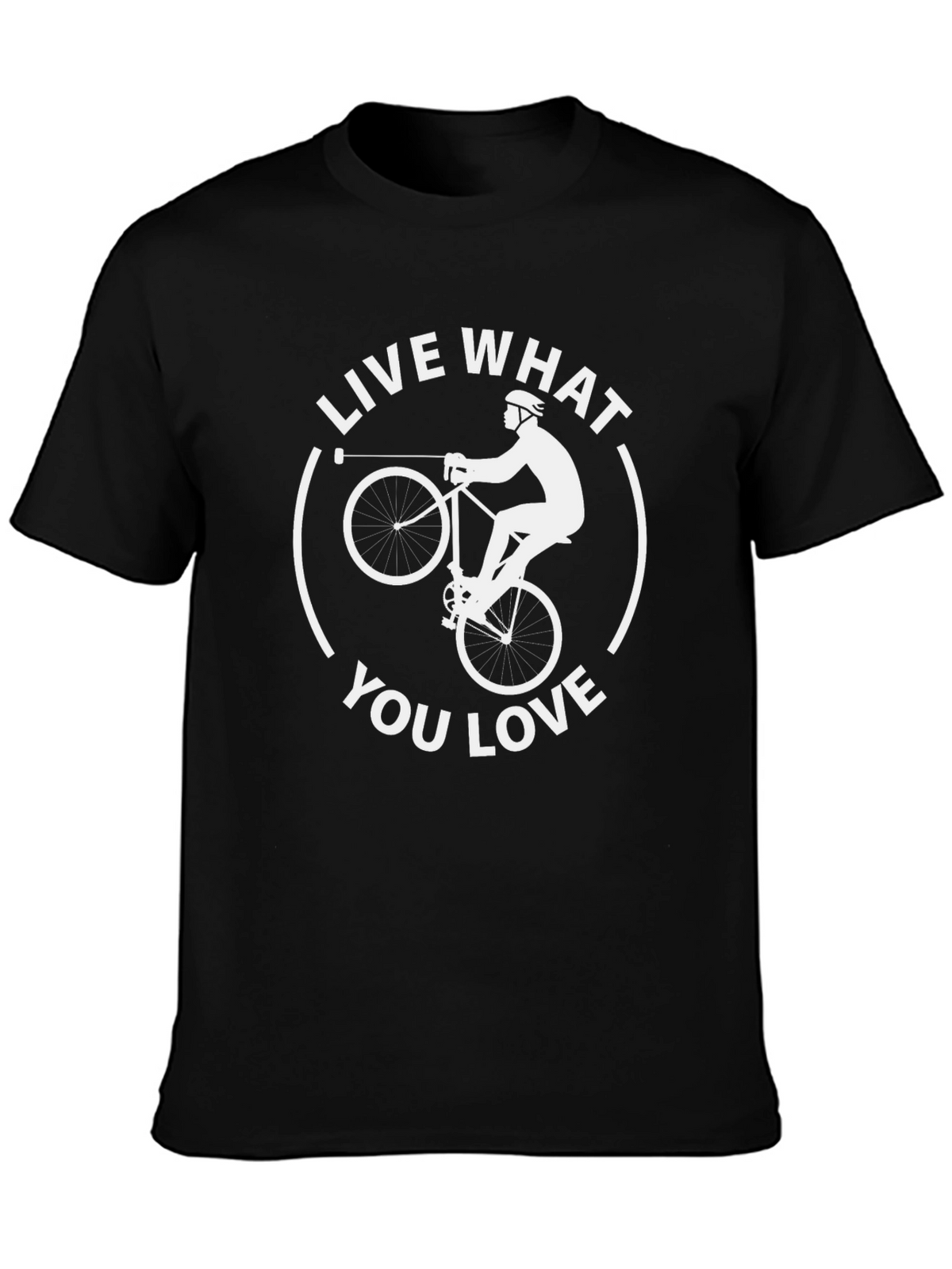 Live What You Love Graphic Tee - Cycling Design