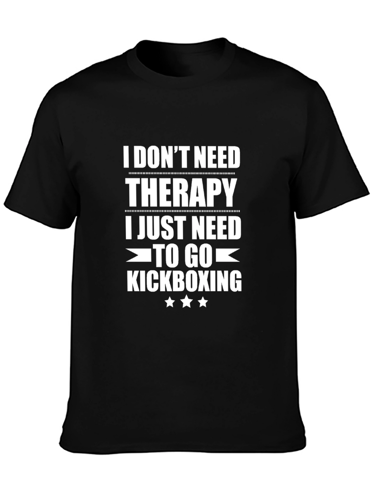 Kickboxing Therapy T-Shirt - Funny Workout Tee