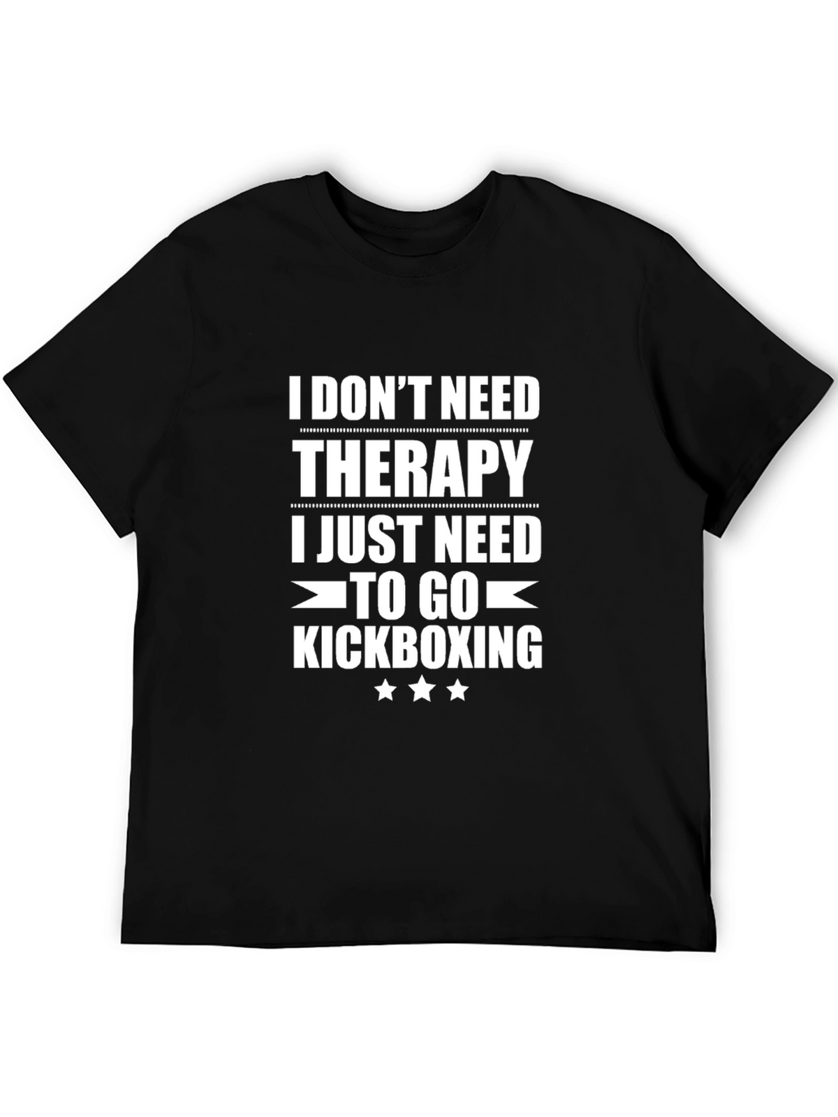 Kickboxing Therapy T-Shirt - Funny Workout Tee