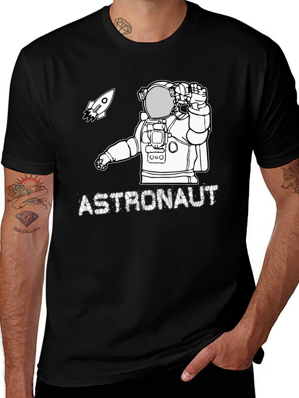 Astronaut Graphic T-Shirt - Space Adventure Tee