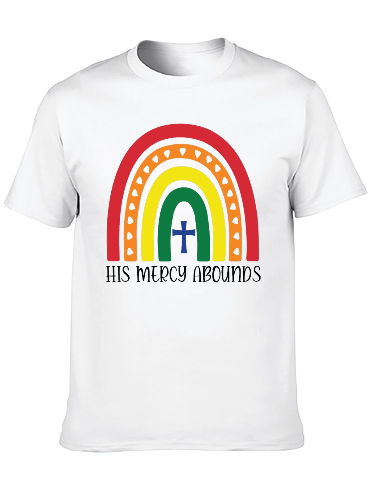 His Mercy Abounds Rainbow T-Shirt