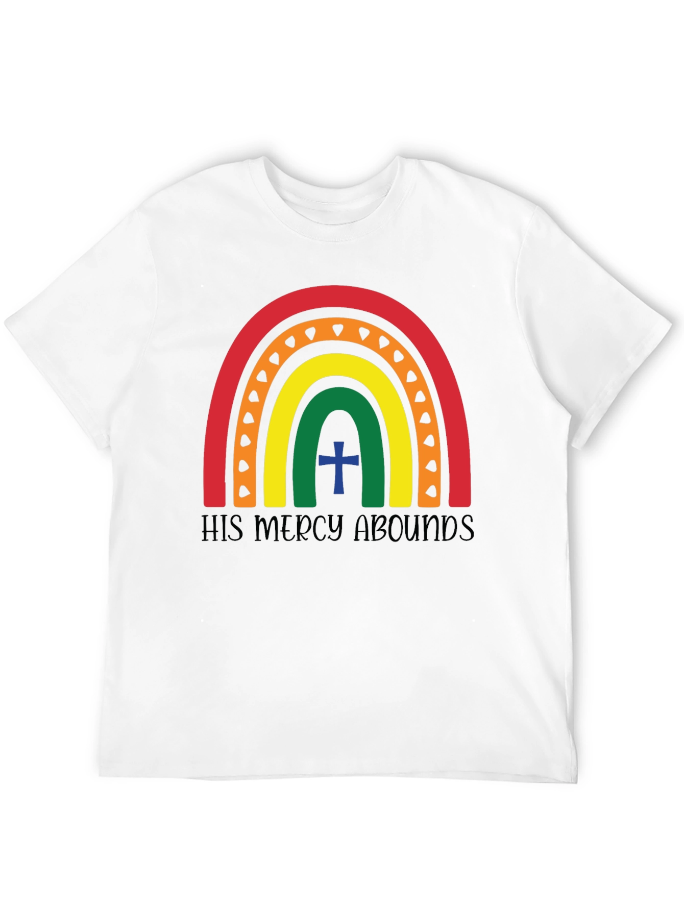 His Mercy Abounds Rainbow T-Shirt