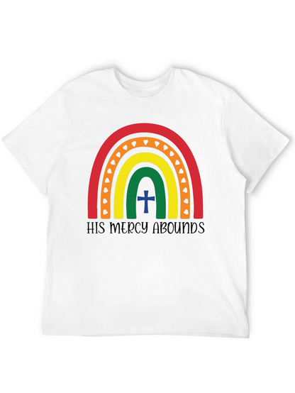 His Mercy Abounds Rainbow T-Shirt