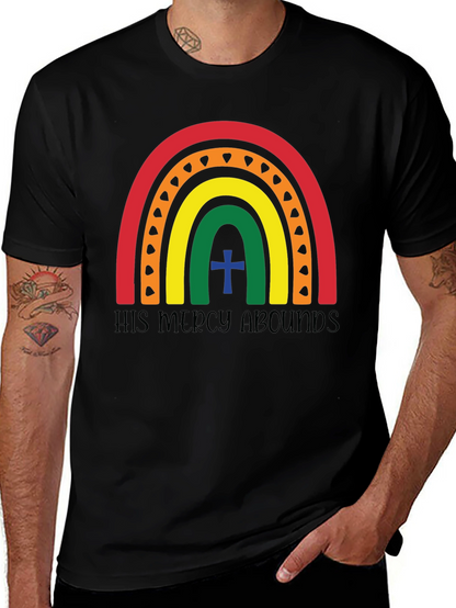 His Mercy Abounds Rainbow T-Shirt