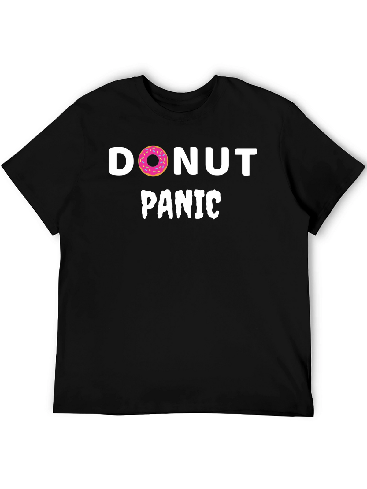 Donut Panic T-Shirt - Funny Graphic Tee
