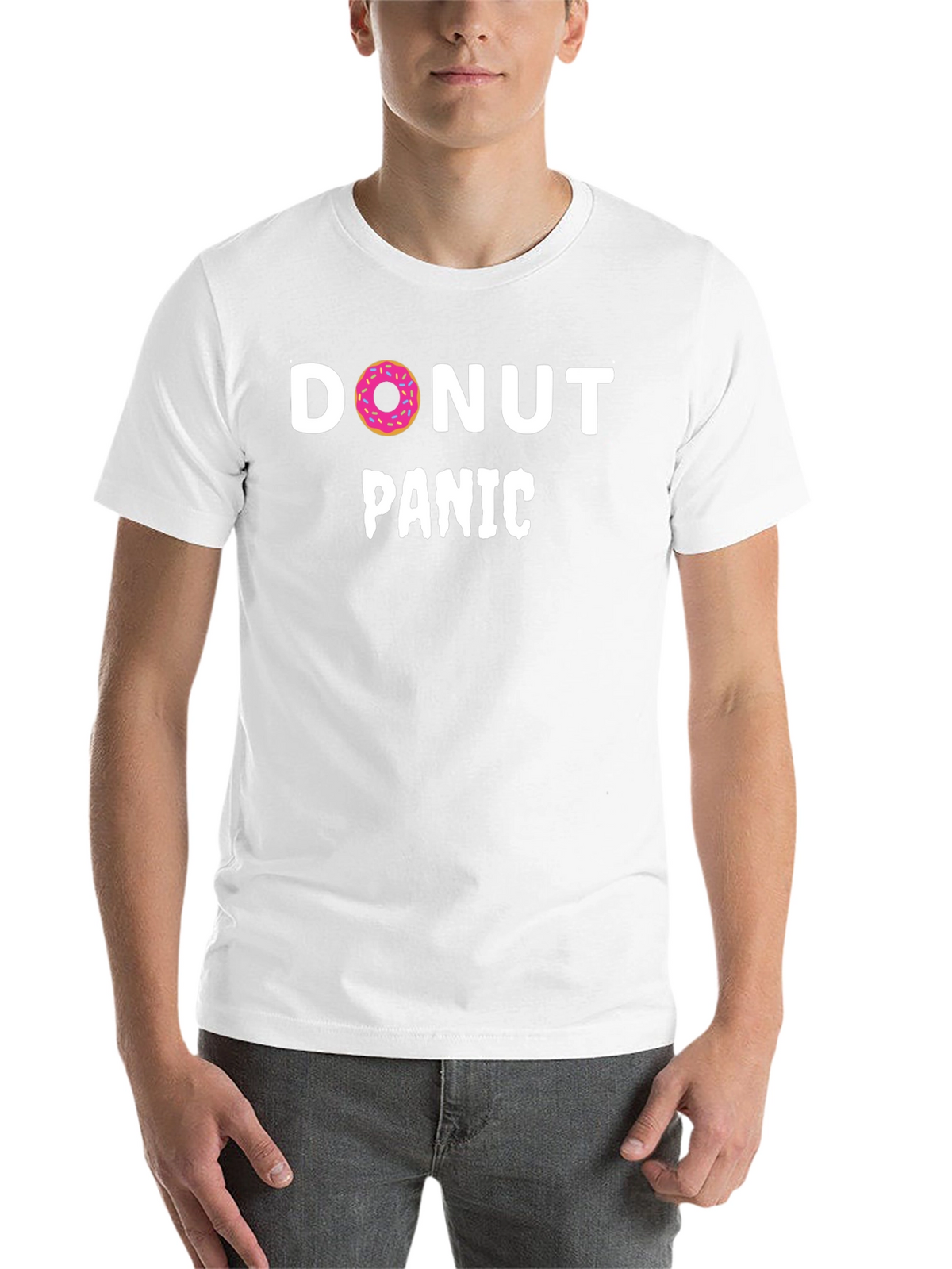 Donut Panic T-Shirt - Funny Graphic Tee