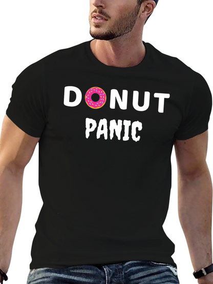 Donut Panic T-Shirt - Funny Graphic Tee