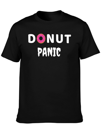 Donut Panic T-Shirt - Funny Graphic Tee