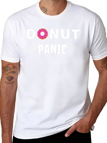 Donut Panic T-Shirt - Funny Graphic Tee
