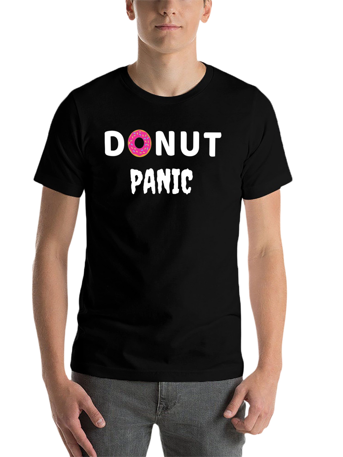 Donut Panic T-Shirt - Funny Graphic Tee