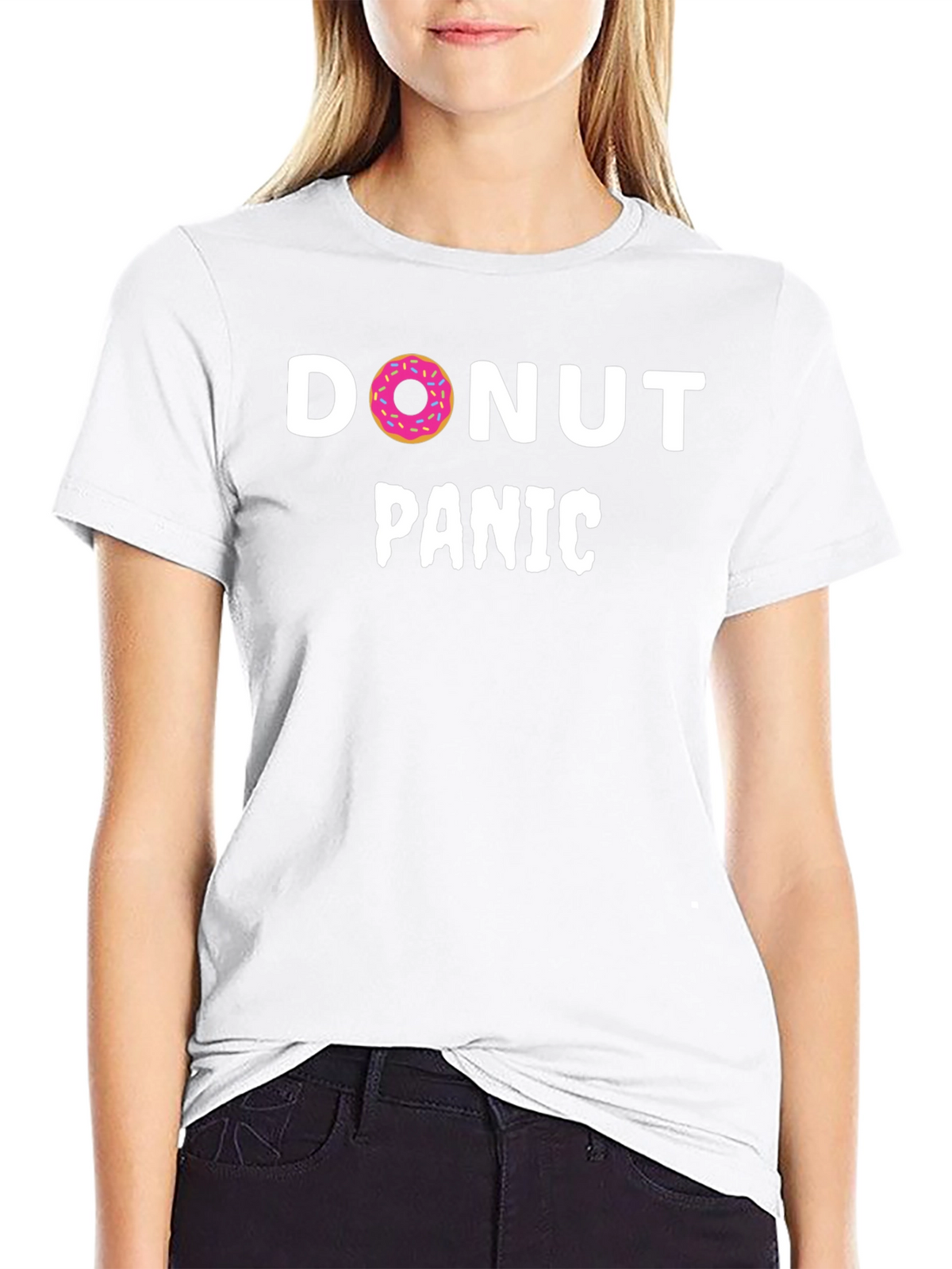Donut Panic T-Shirt - Funny Graphic Tee