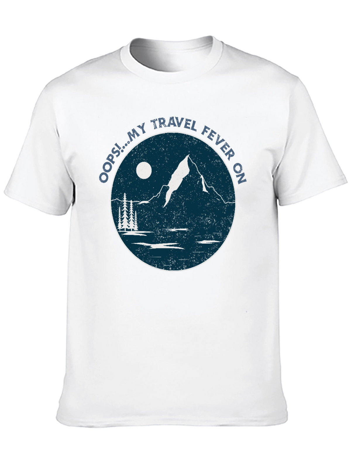 Travel Fever Graphic T-Shirt - Black Mountain Design