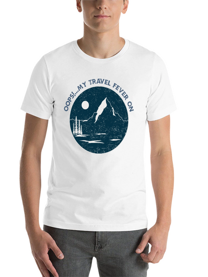 Travel Fever Graphic T-Shirt - Black Mountain Design