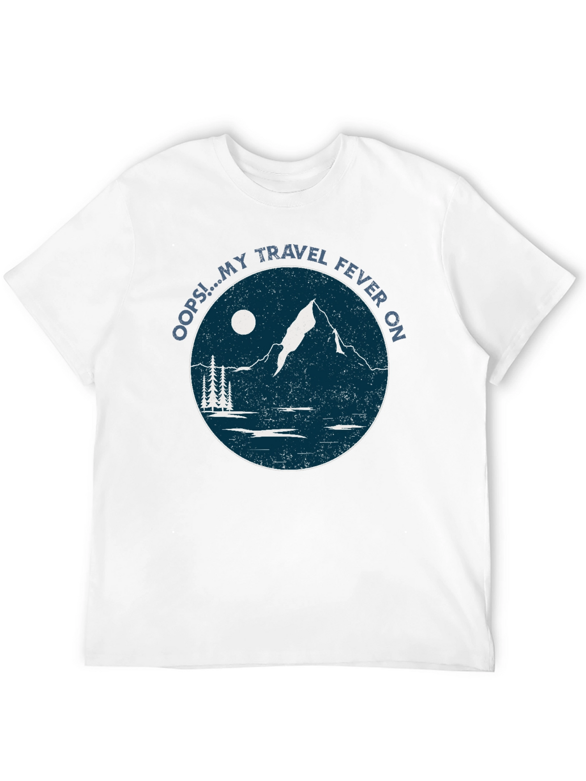 Travel Fever Graphic T-Shirt - Black Mountain Design