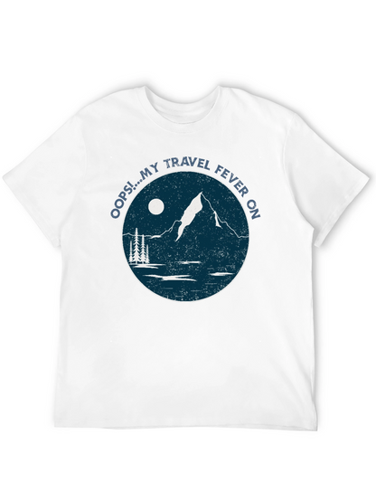 Travel Fever Graphic T-Shirt - Black Mountain Design