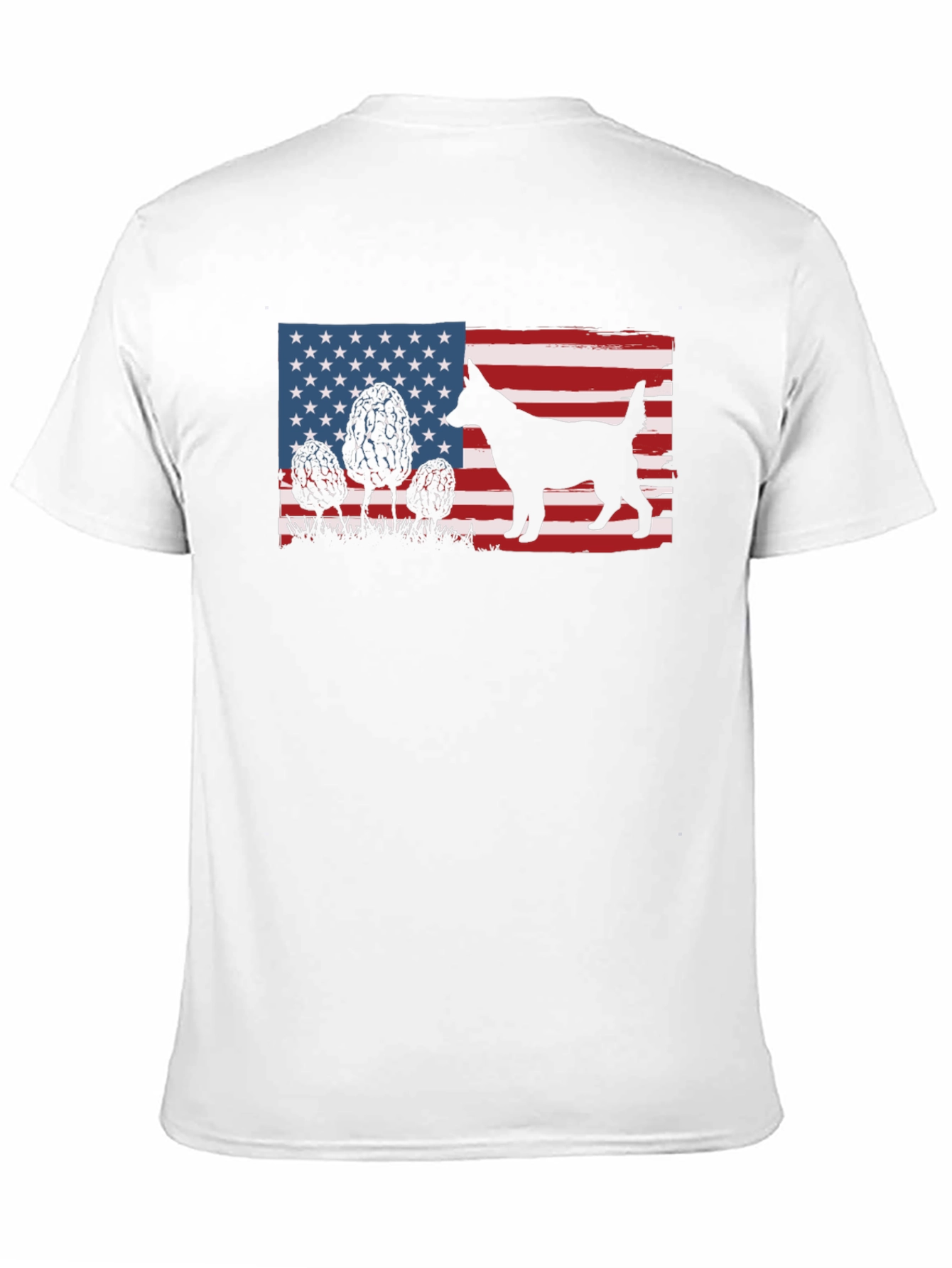 American Dog Silhouette Graphic Tee