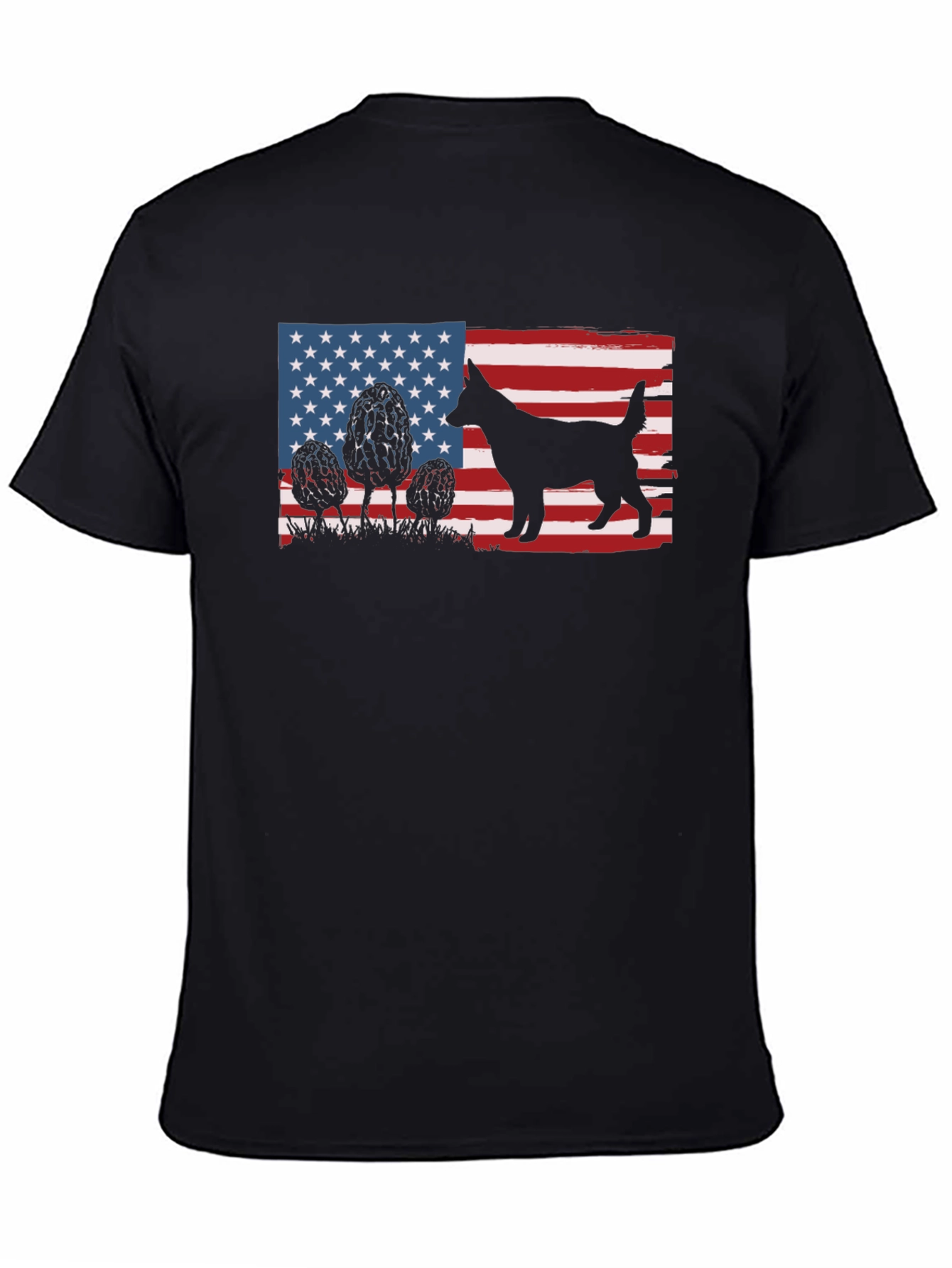 American Dog Silhouette Graphic Tee