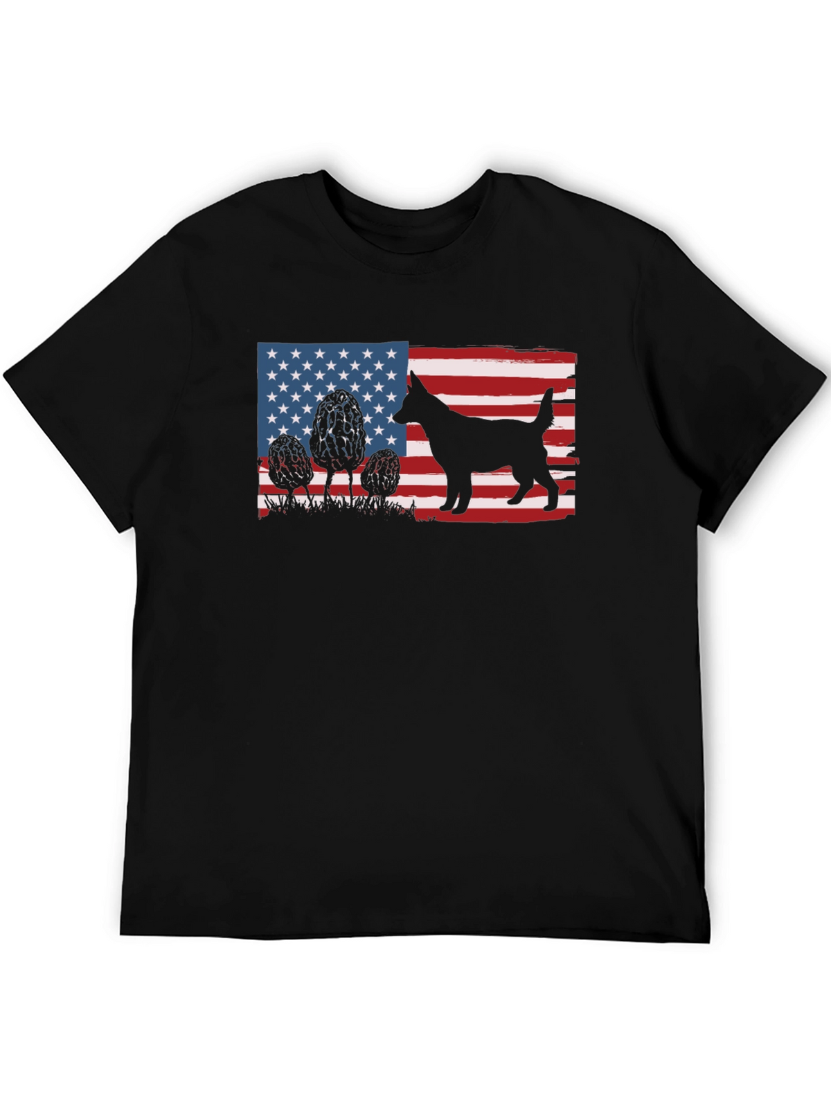 American Dog Silhouette Graphic Tee