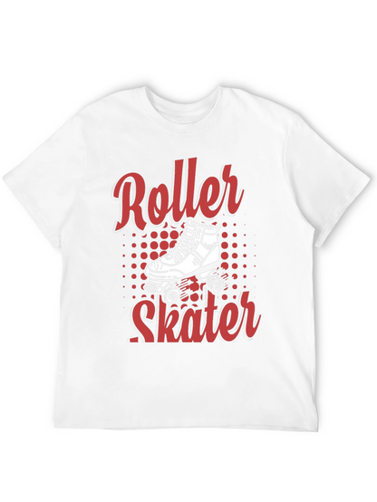 Cool Roller Skater Graphic Tee - Black Cotton T-Shirt