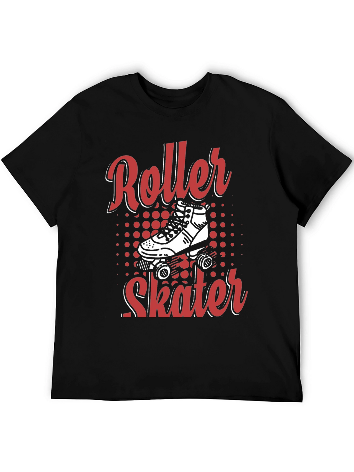 Cool Roller Skater Graphic Tee - Black Cotton T-Shirt