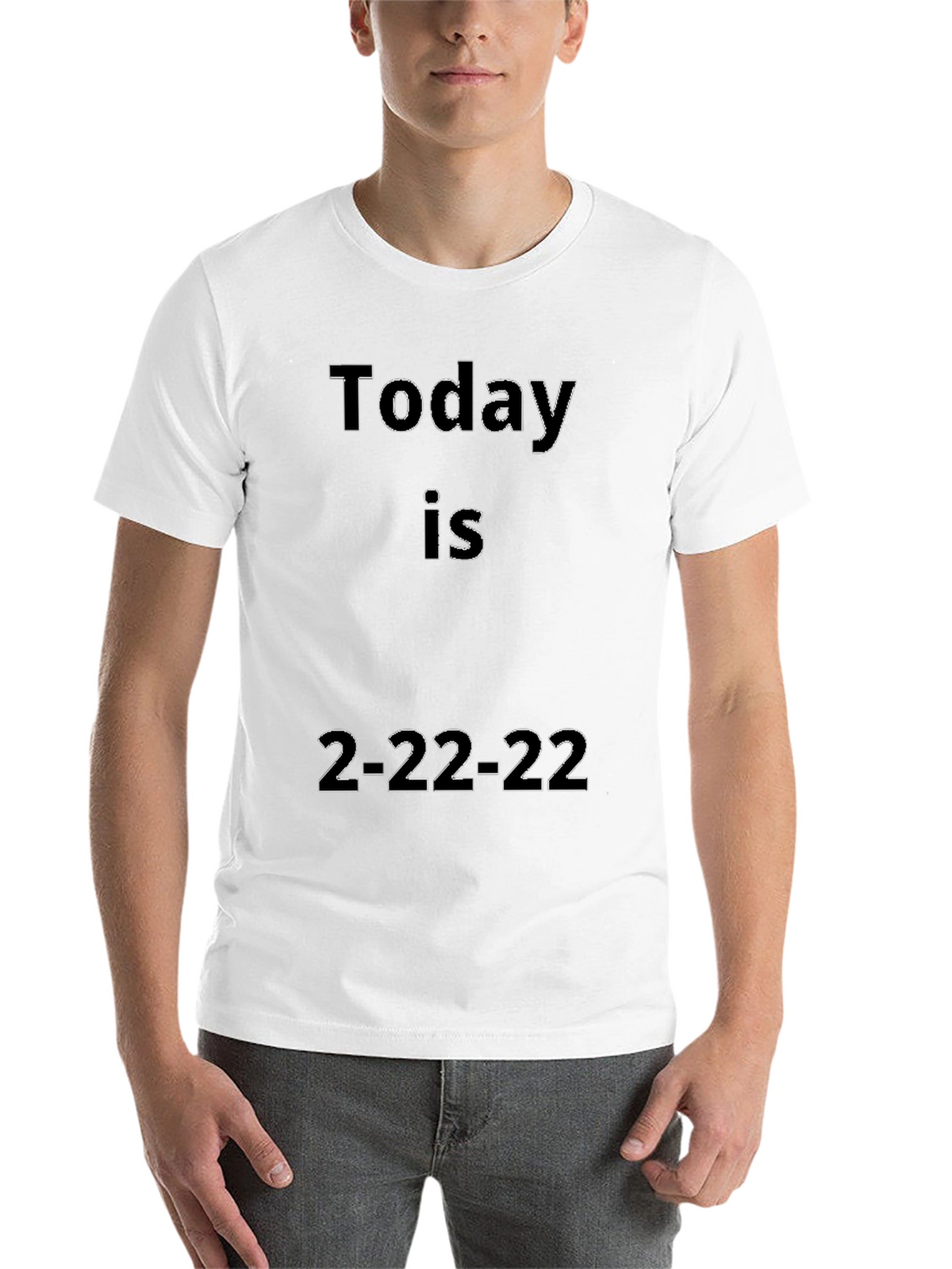 Today Is 2-22-22 Black Graphic Tee
