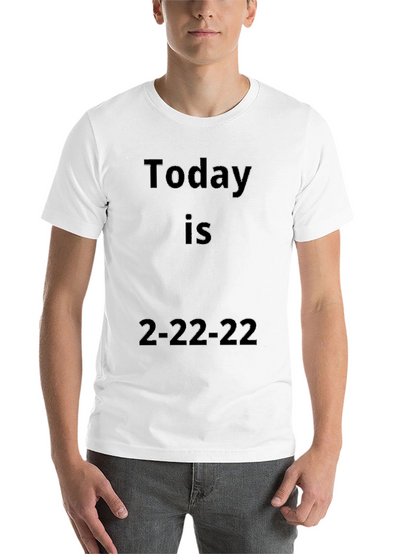 Today Is 2-22-22 Black Graphic Tee