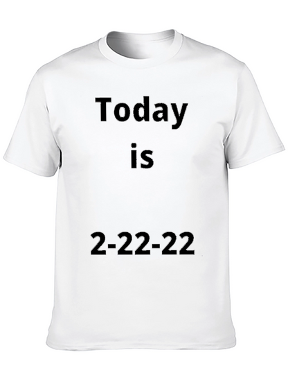 Today Is 2-22-22 Black Graphic Tee