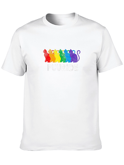 Puuride Pride Cats T-Shirt - LGBTQ+ Rainbow Tee