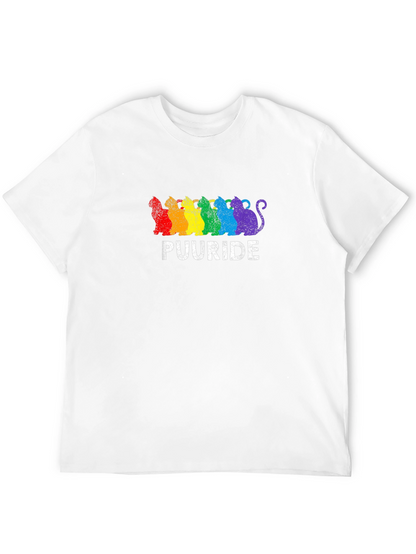 Puuride Pride Cats T-Shirt - LGBTQ+ Rainbow Tee