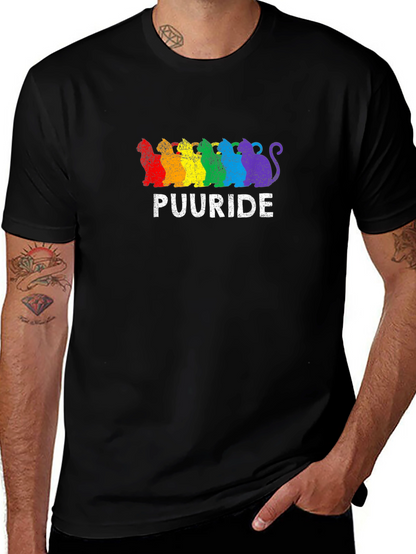 Puuride Pride Cats T-Shirt - LGBTQ+ Rainbow Tee