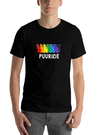 Puuride Pride Cats T-Shirt - LGBTQ+ Rainbow Tee
