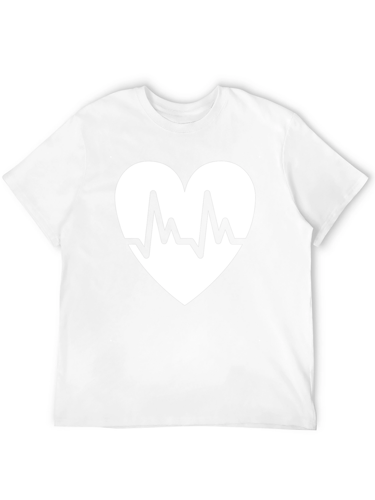 Heartbeat Heart Graphic Black T-Shirt
