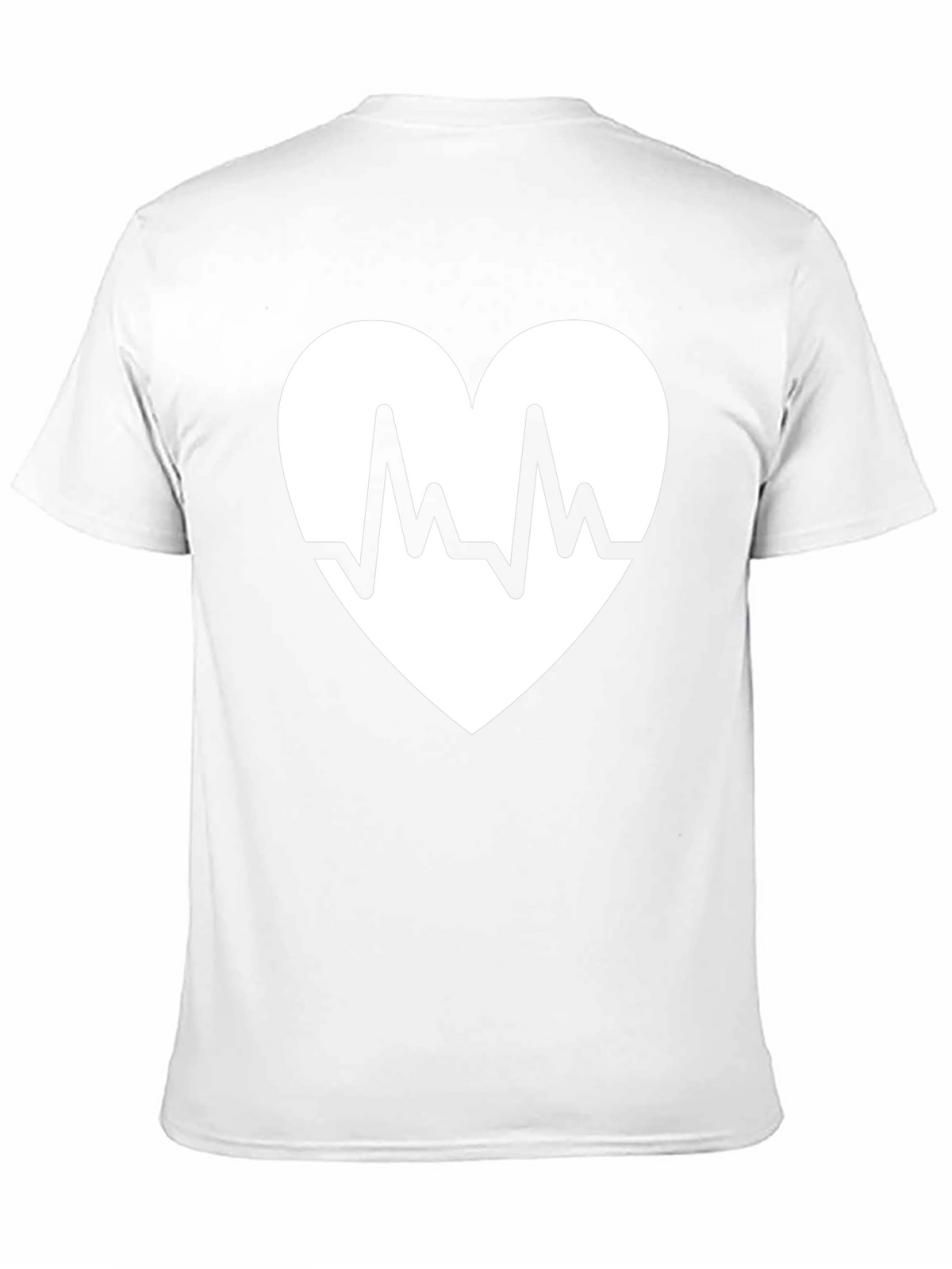Heartbeat Heart Graphic Black T-Shirt