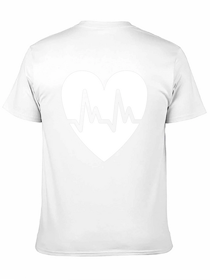 Heartbeat Heart Graphic Black T-Shirt