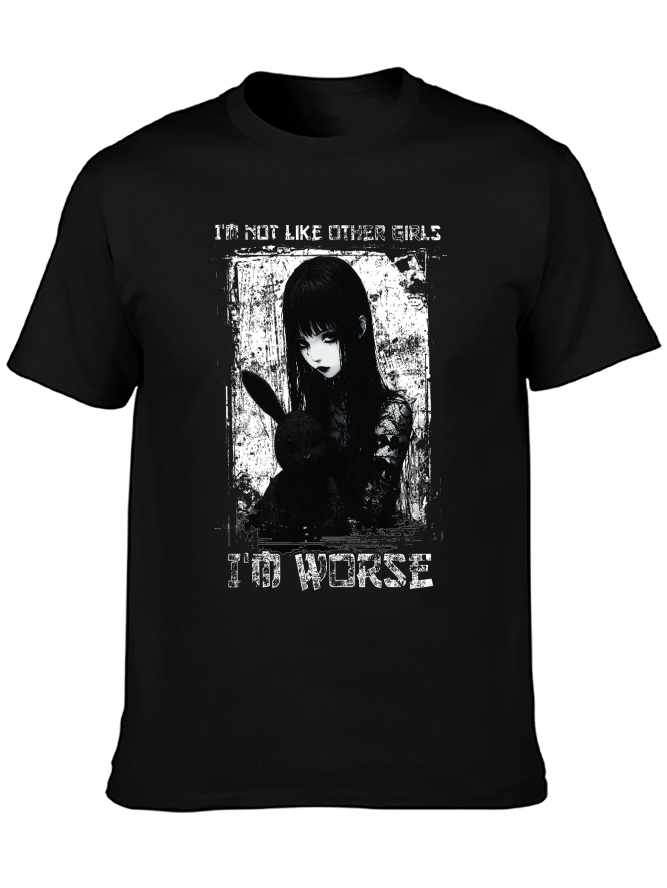 Gothic Anime Girl T-Shirt - Im Not Like Other Girls