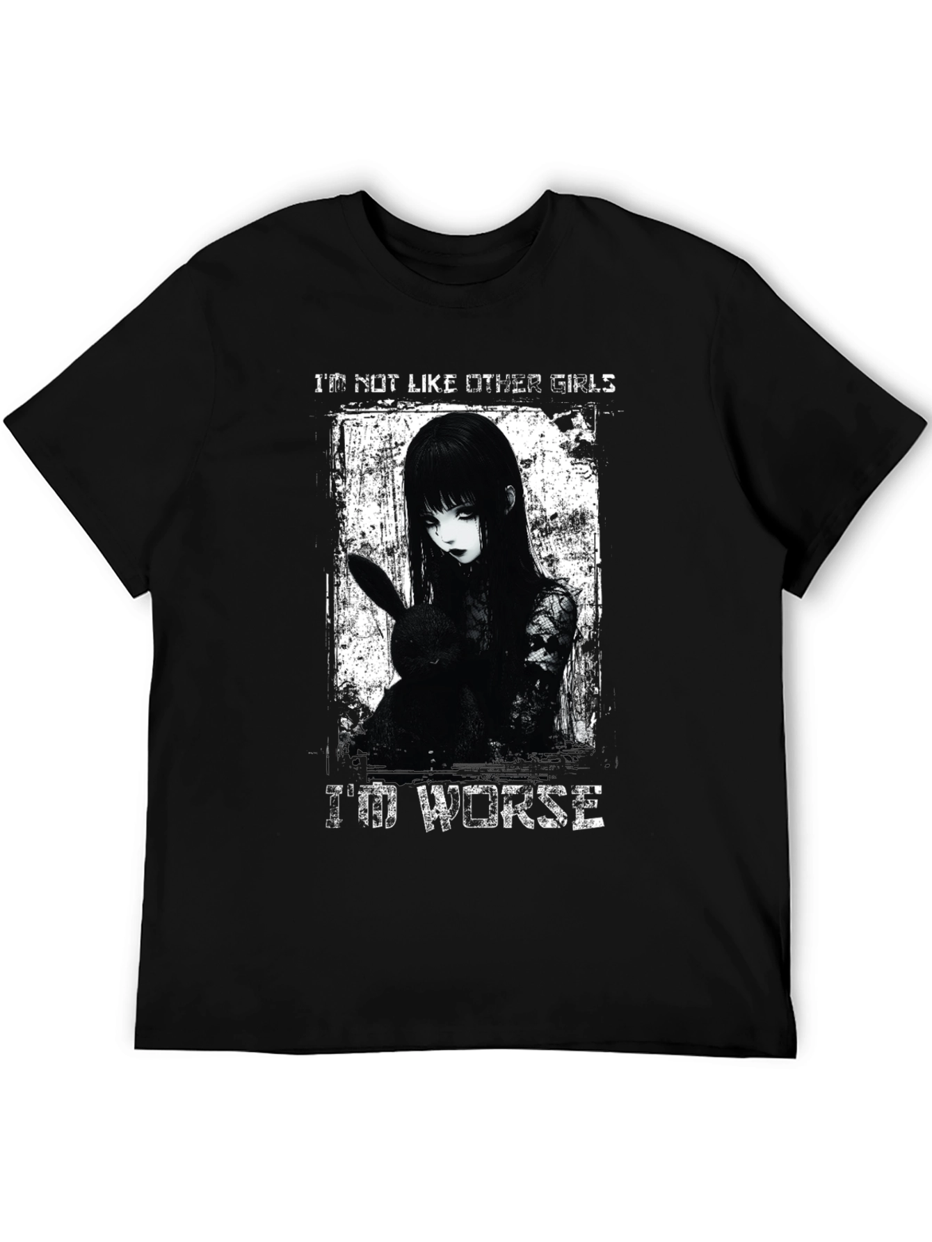 Gothic Anime Girl T-Shirt - Im Not Like Other Girls
