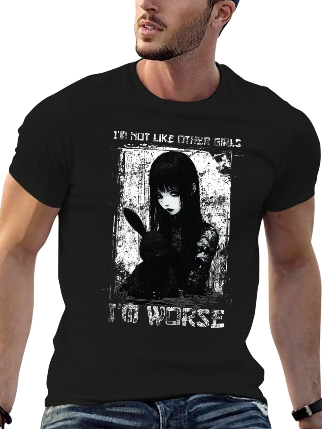 Gothic Anime Girl T-Shirt - Im Not Like Other Girls