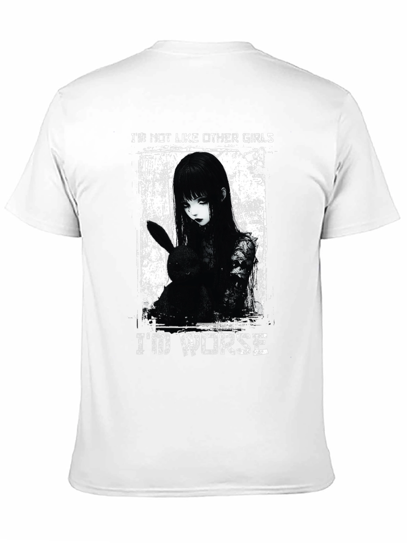 Gothic Anime Girl T-Shirt - Im Not Like Other Girls